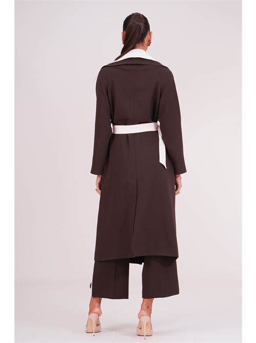 Cappotto doppio petto GM by Gai Mattiolo | GM4286MORO/BURRO
